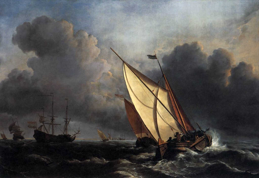 Willem_van_de_Velde_the_Younger,_Ships_on_a_Stormy_Sea_(c._1672)