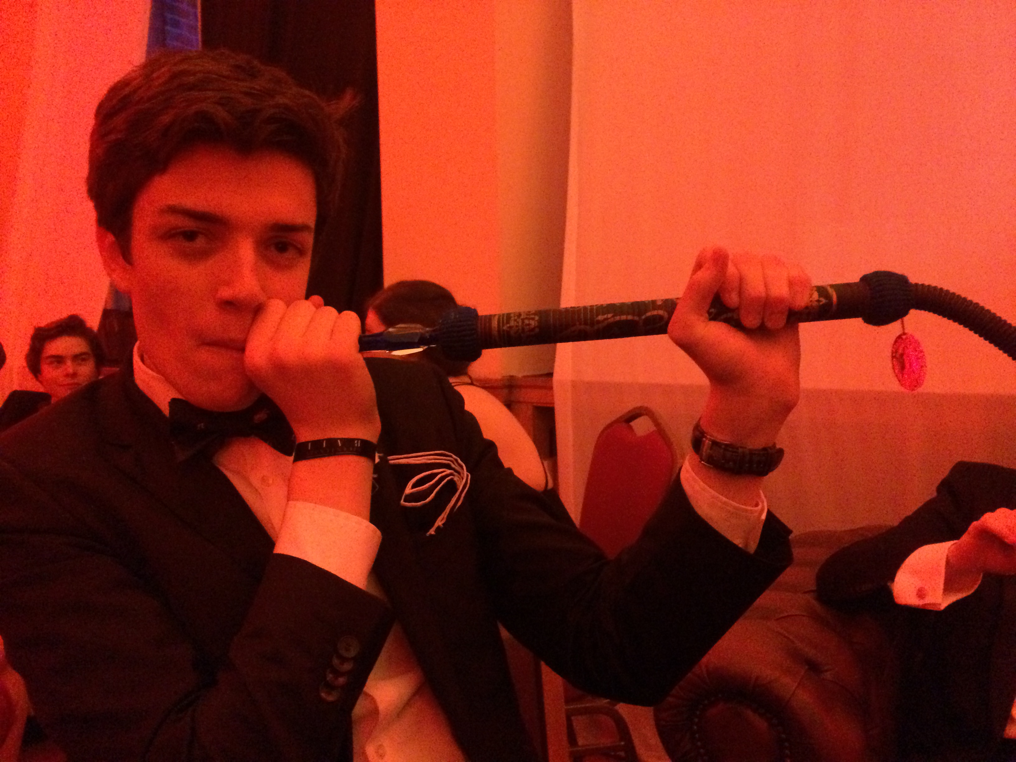 Additional entertainment was provided by makeshift flute-playing on the electric shisha pipes