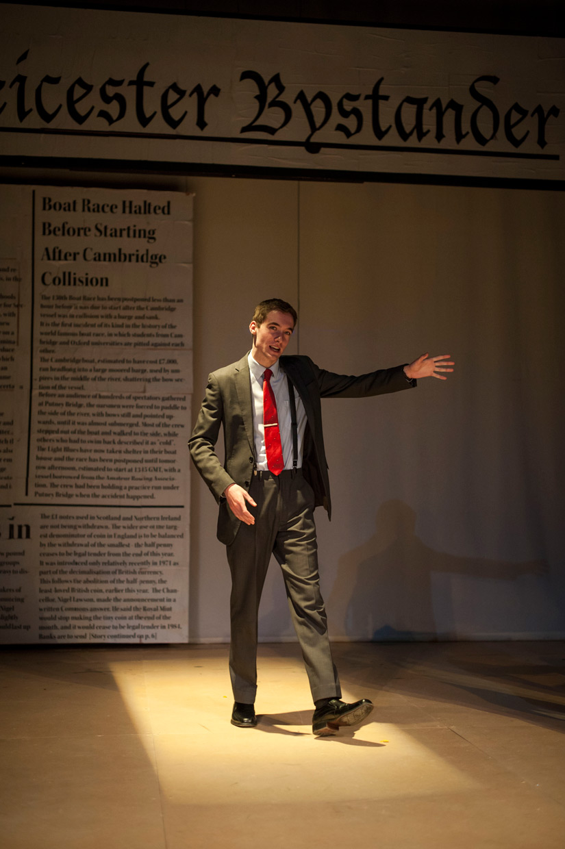 McNab dominates the stage. Credit: Johannes Hjorth