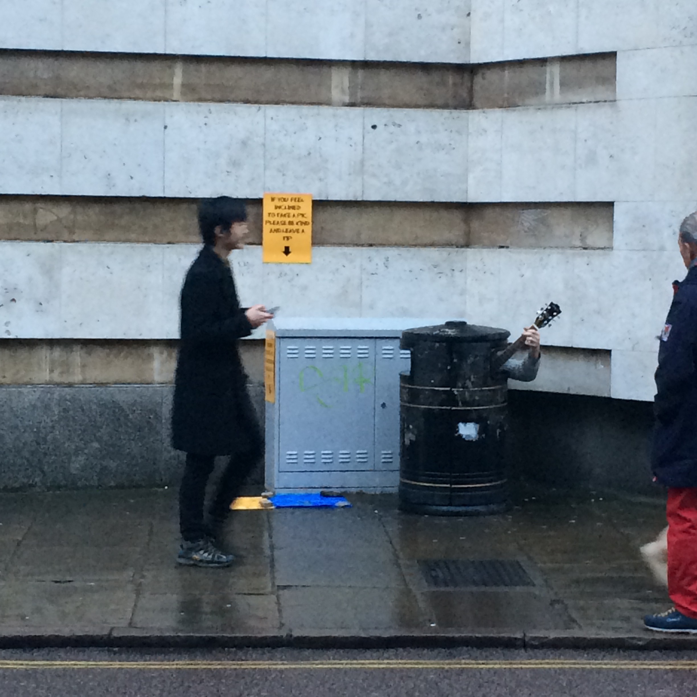Even this guy only hides in a bin to get away from unwanted friends