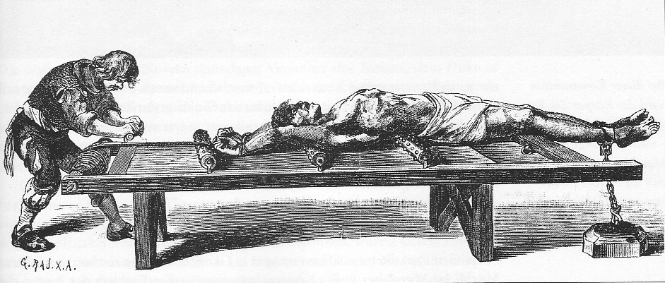 Attention all to the hit new weight loss scheme! The medieval rack is the best way to achieve those perfectly toned abs.