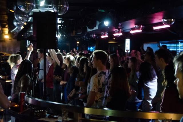 The Revolution Sunday services transforms the club into a space for worship and prayer