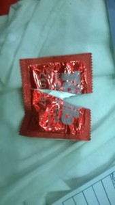 Tab condom