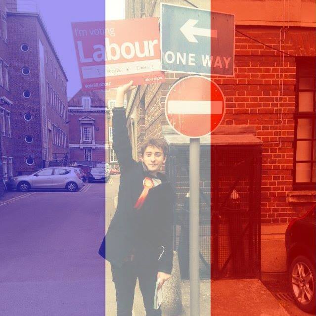 Labour placard + tricolore = tacky online activist, selon many a status.