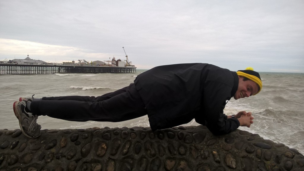 Engaging in a cheeky core workout