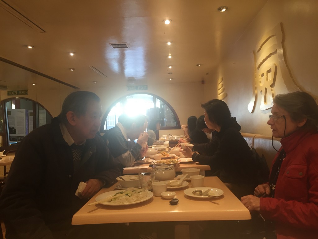 The couple next to us ordered a steaming plate of seafood noodles