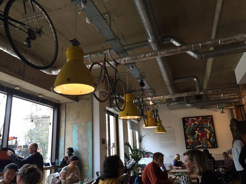 What a feeling, there's bikes on the ceiling