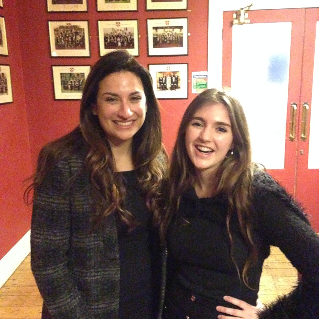 Luciana and I in coordinating outfits. I don't think I've ever looked happier.