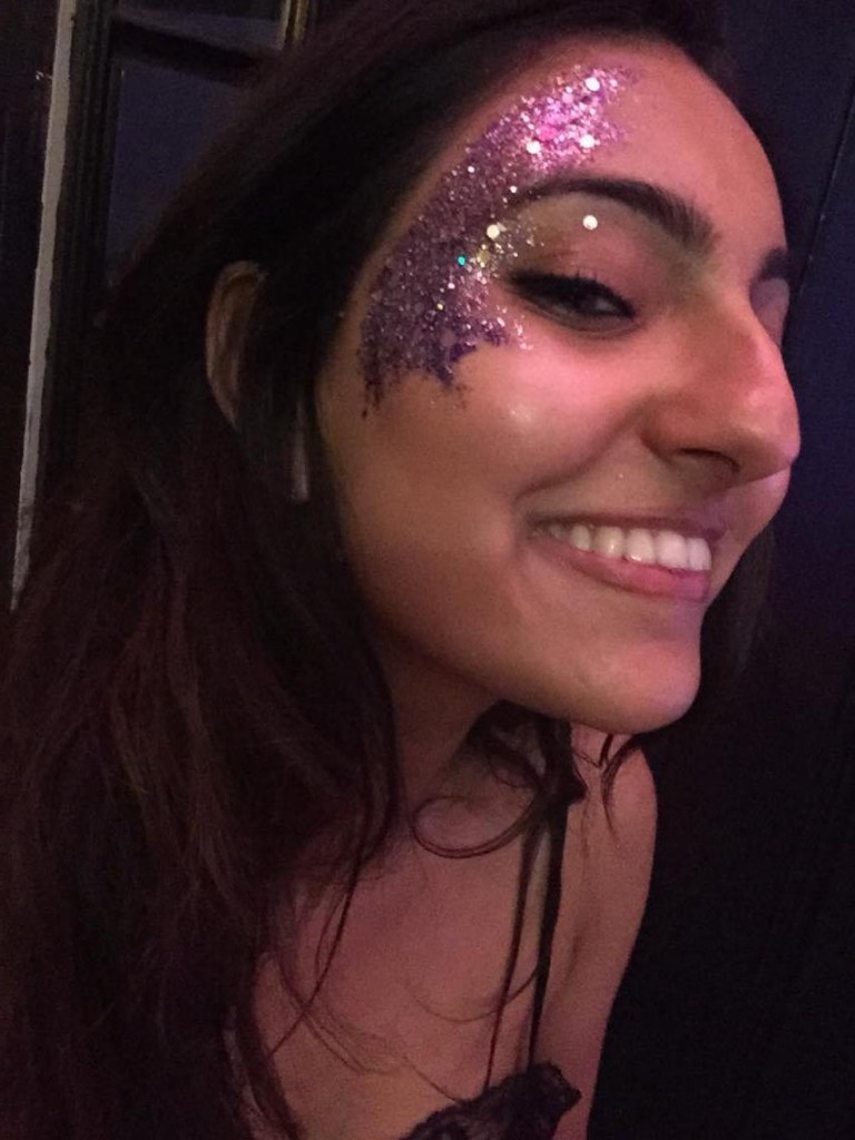 Shameless glitter-on-face selfie, you are welcome