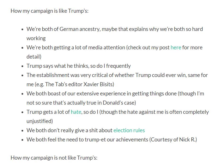 #Cornelius4Change #MakeCambridgeGreatAgain