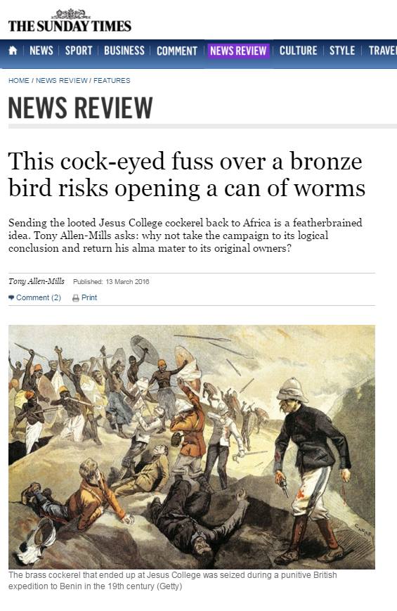 The Sunday Times, 13th March