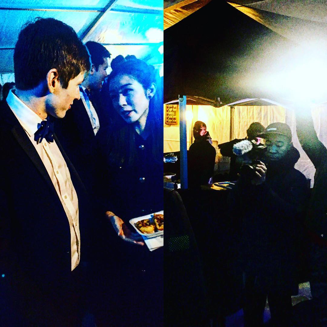 The ball-goer added: "While they were getting arepas, my friend Evan tried to cut in on the video when James Hutt was being interviewed. I hope James rightly told him to get lost, but Evan still got screen time. The arepas were good, but less tasty than the Mac'n'Cheese and the Paella."