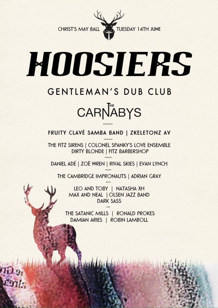 Christ's May Ball 2016 full line up
