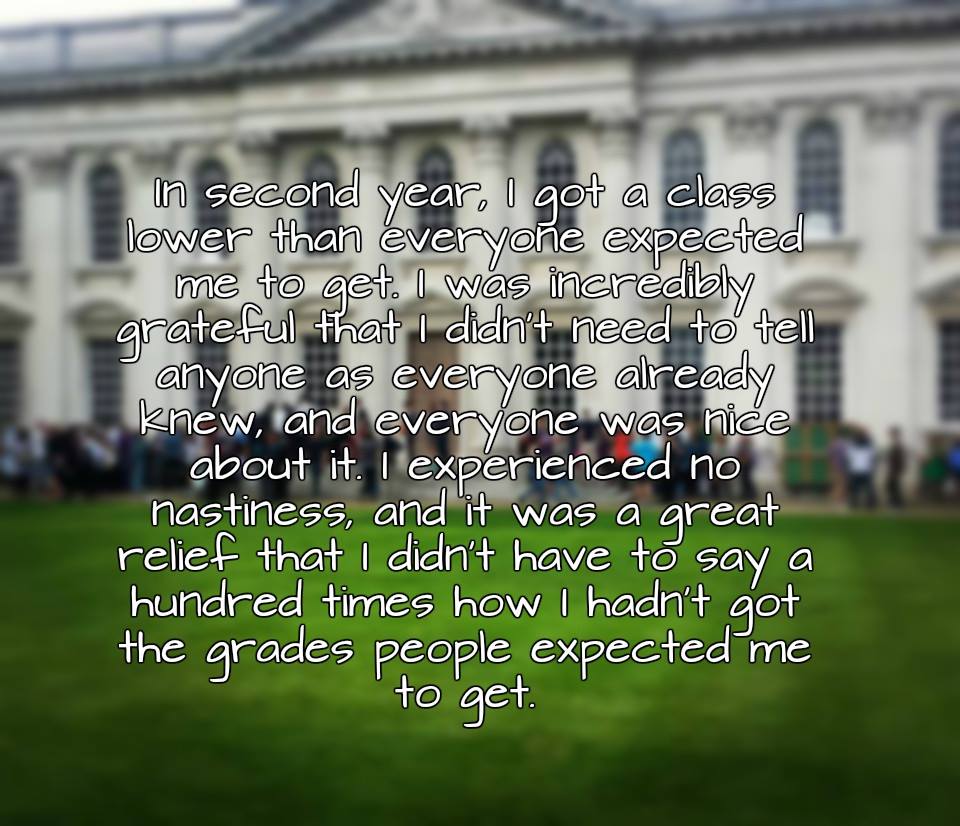 A testimonial from a student.