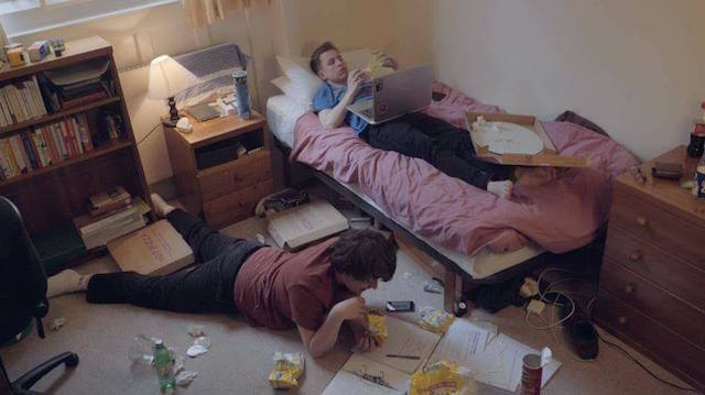 Elliot Wright and Declan Amphlett in '7 steps to becoming a student druglord'