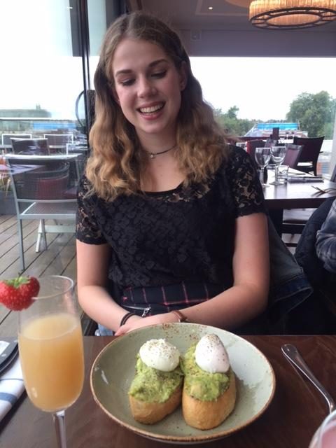 Gazing lovingly at my avocado on toast