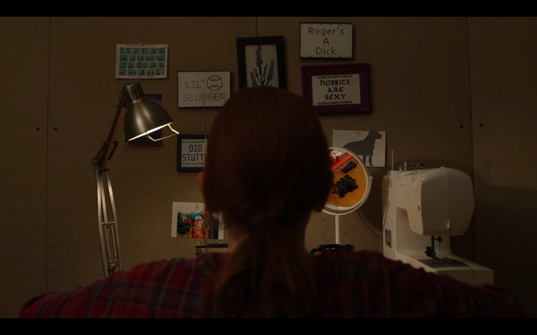 Image may contain: Toilet, Room, Interior Design, Indoors, Bedroom, Sewing