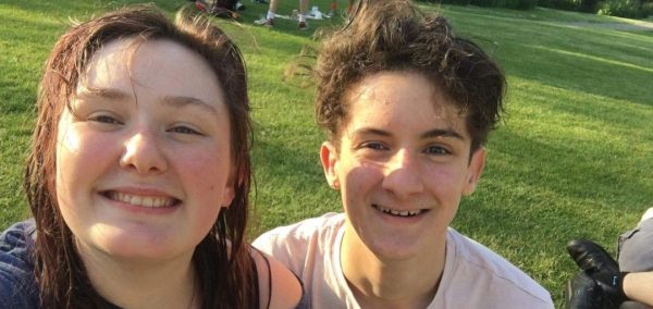 Image may contain: Boy, Kid, Child, Teen, Girl, Yard, Nature, Selfie, Tree, Laughing, Clothing, Apparel, Photo, Photography, Portrait, Female, Smile, Outdoors, Lawn, Park, Face, Human, Person, Plant, Grass