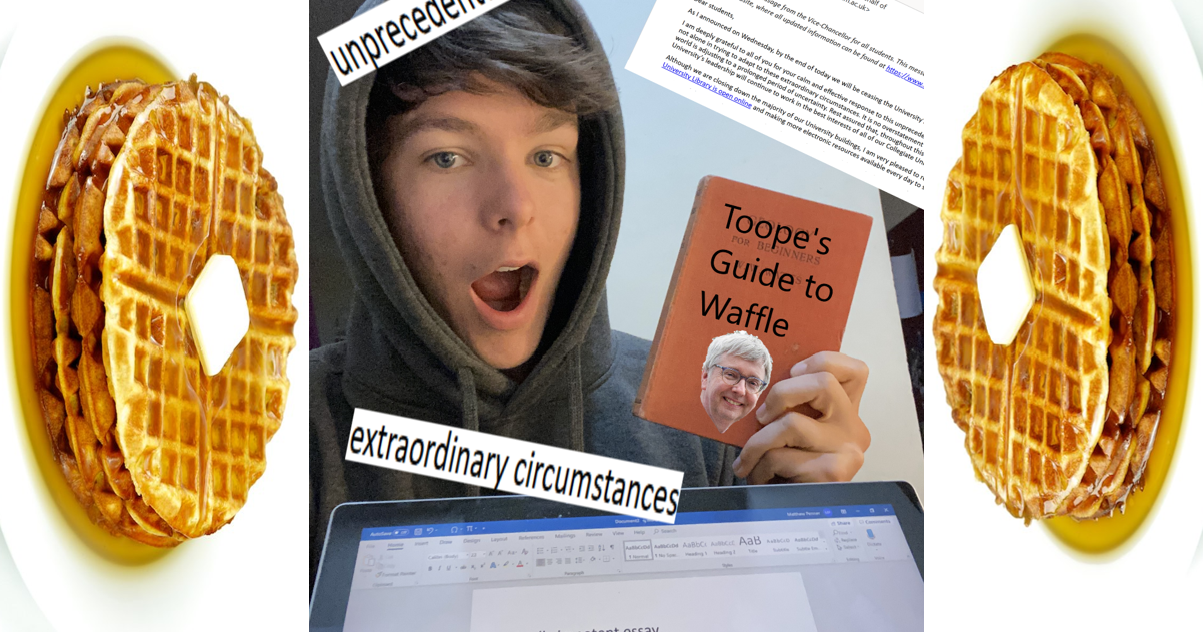 Waffling back and forth image