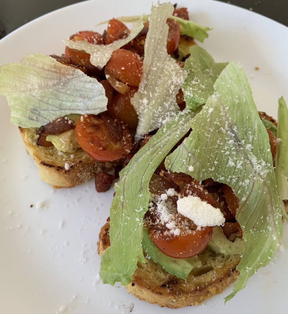 chorizo and avocado toast