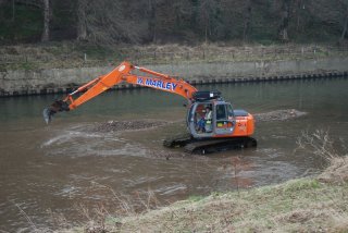 The dredging operations earlier this year