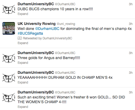 DUBC tweeted about their success
