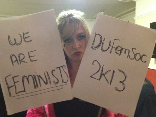 Flo out on the DU Fem Soc social