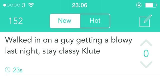 Klute might have a rep...