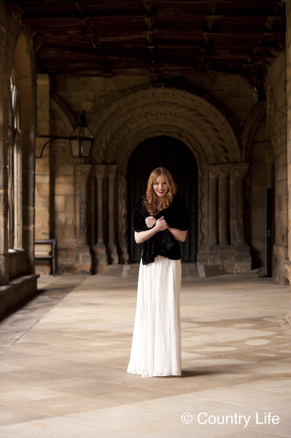 Christine Leysen for Country Life Frontispiece. Taken at Durham Cathedral. Photographer: Georgina Cranston