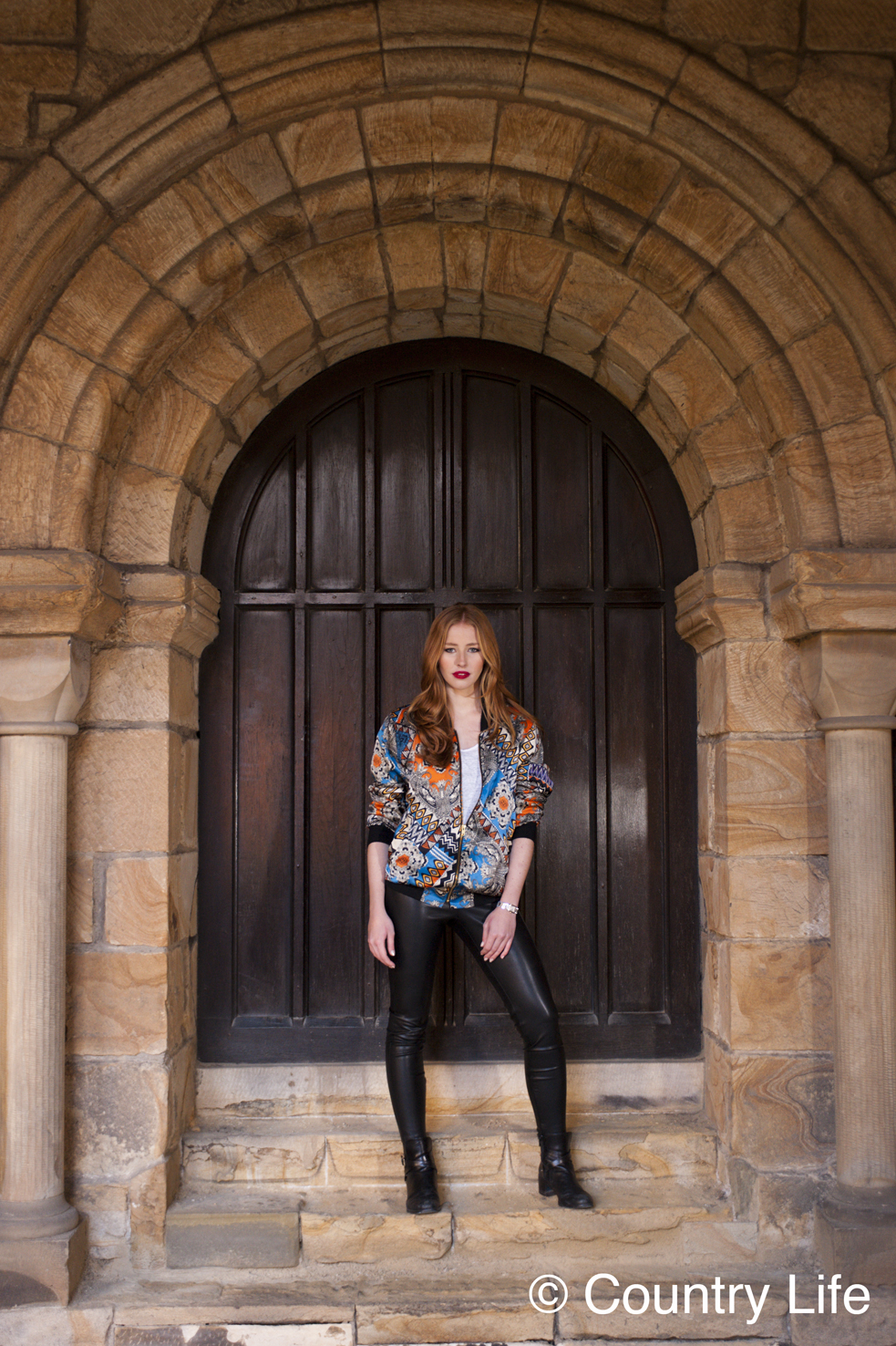 Christine Leysen for Country Life Frontispiece. Taken at Durham Cathedral. Photographer: Georgina Cranston