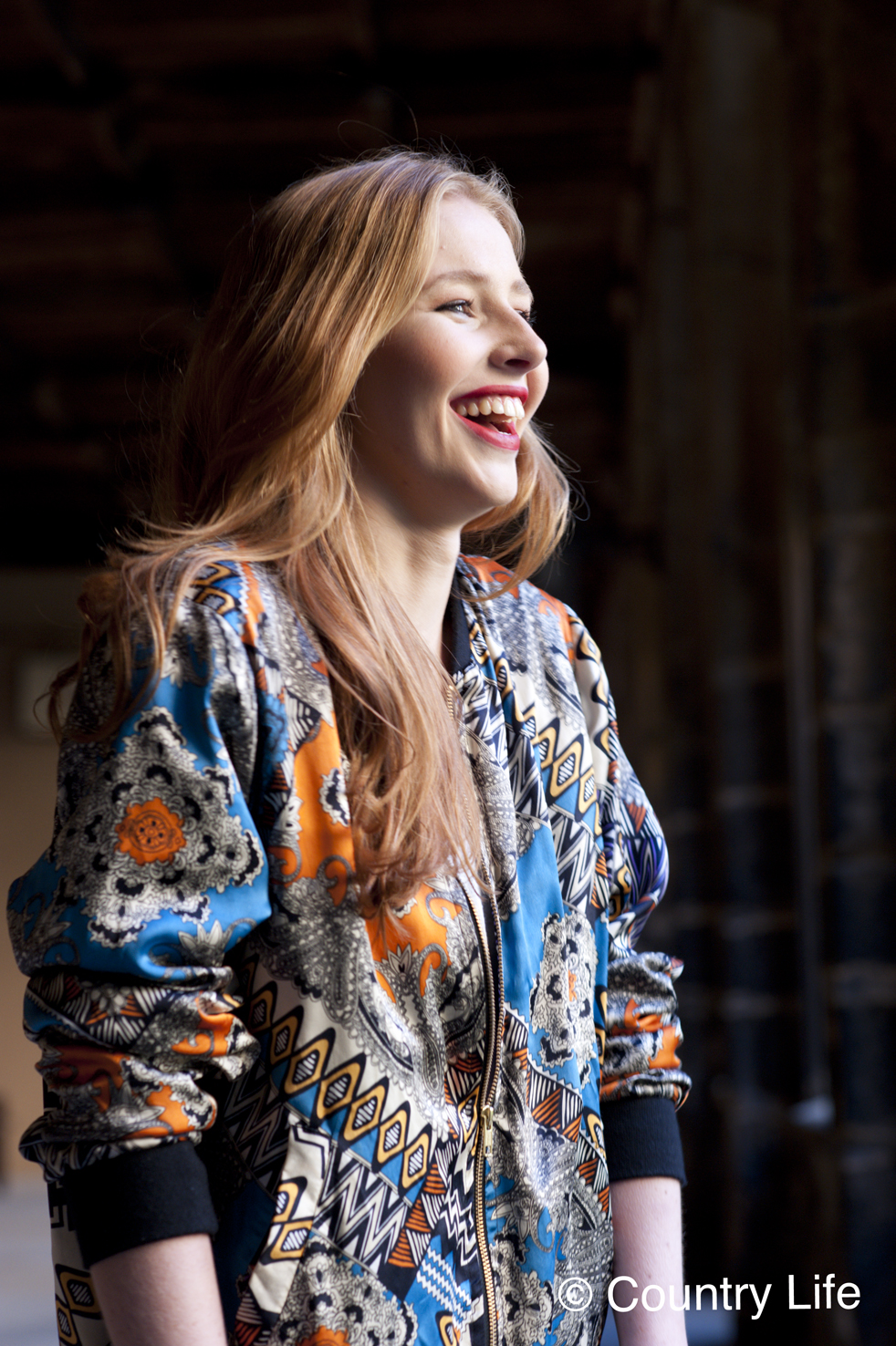 Christine Leysen for Country Life Frontispiece. Taken at Durham Cathedral. Photographer: Georgina Cranston