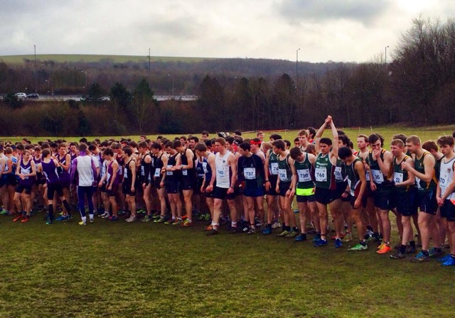 Running BUCS Cross Country before the race -'He looks like a lost builder'