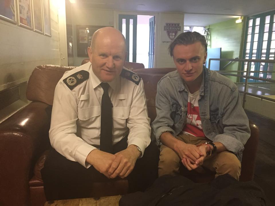 Chief Constable Mike Barton and Charles White
