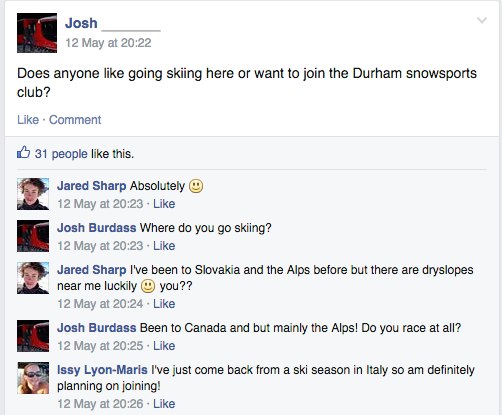 No one skis in Durham