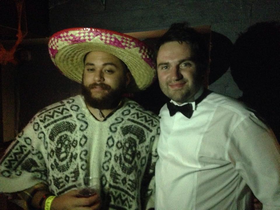 Elliot with Gogglebox star George Gilbey