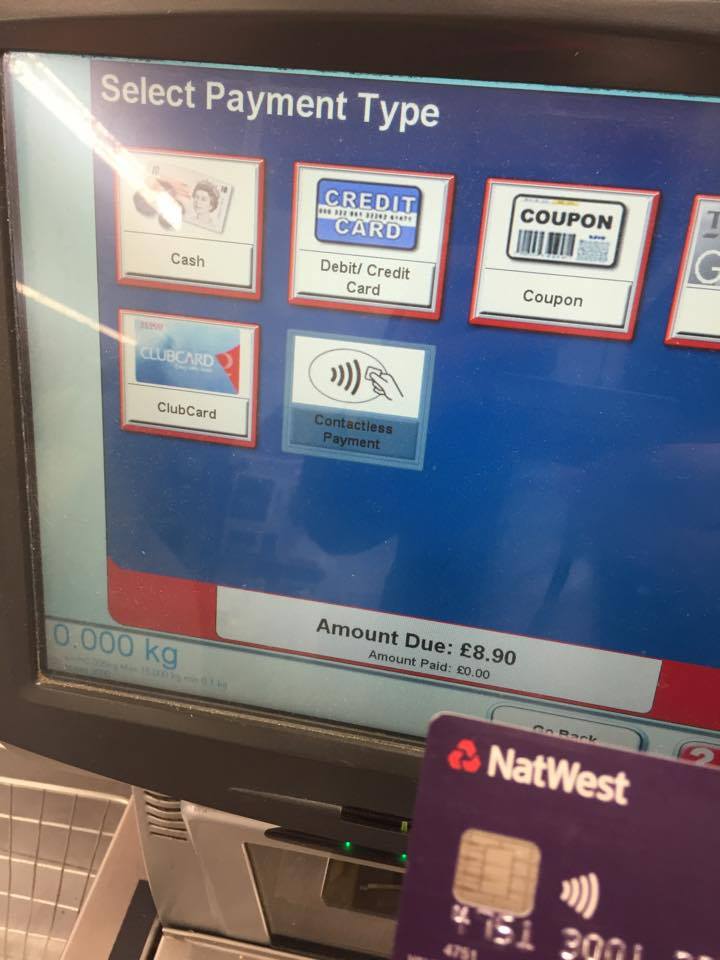 Tab Campaign Get contactless payment in Tesco Metro