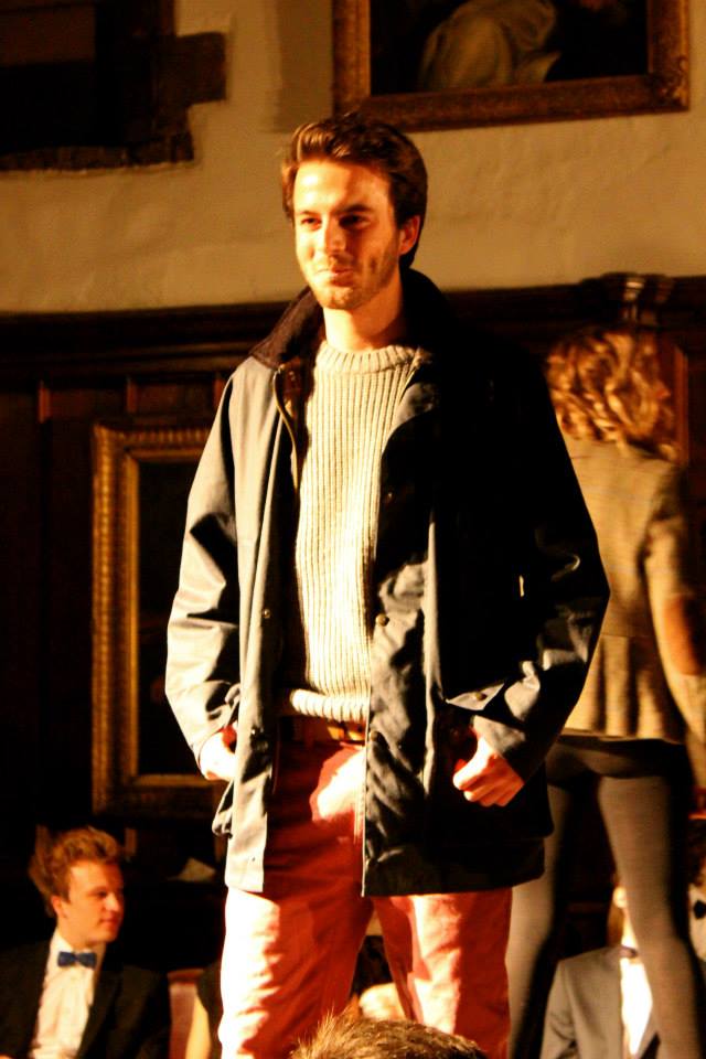 Director Dom Humphrey's was selected to model in his First Year