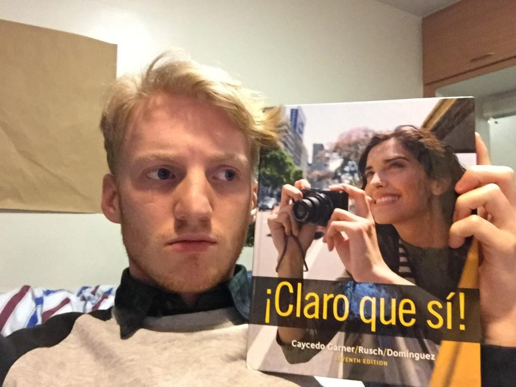 I just can't fake enthusiasm for Spanish as well as the Claro Que Si girl can.