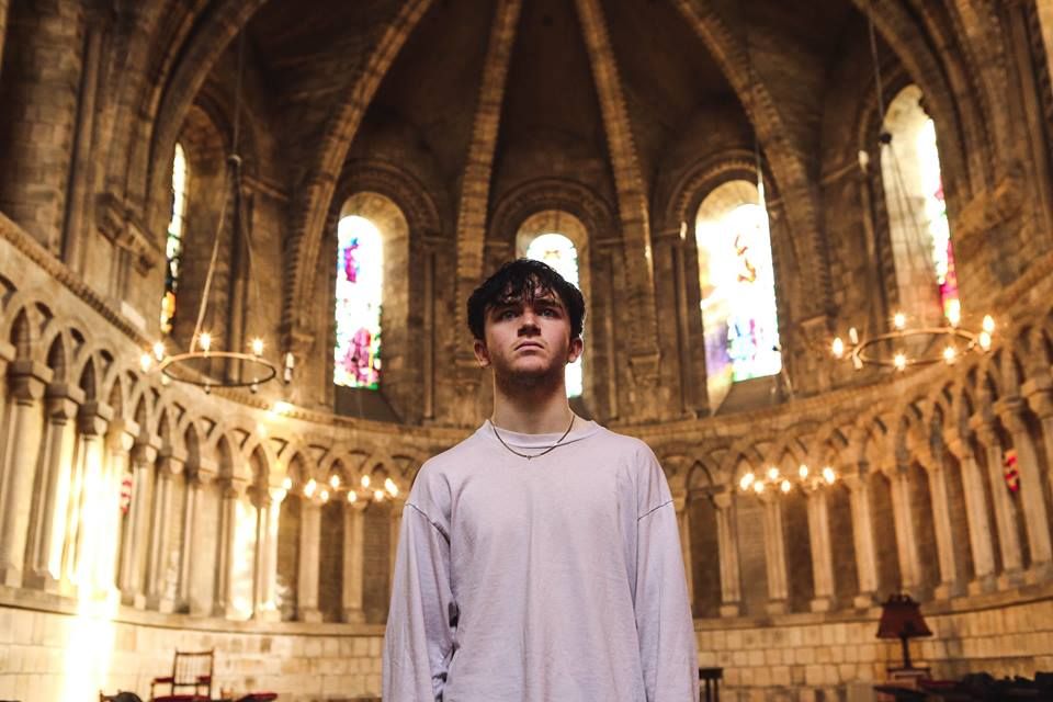 Image may contain: Crypt, Sleeve, Altar, Apparel, Clothing, Church, Apse, Human, Person, Building, Architecture