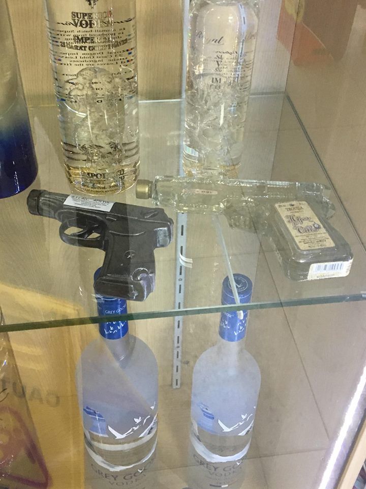 Image may contain: Water Bottle, Glass, Drink, Beverage, Bottle