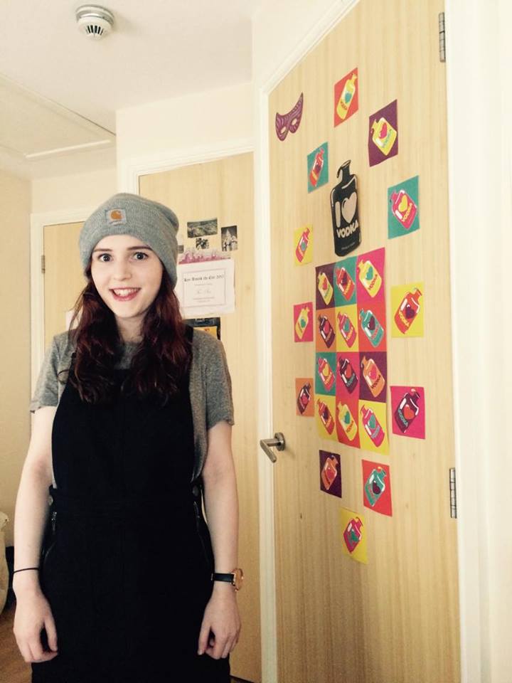Maybe the hat will distract from my chest...