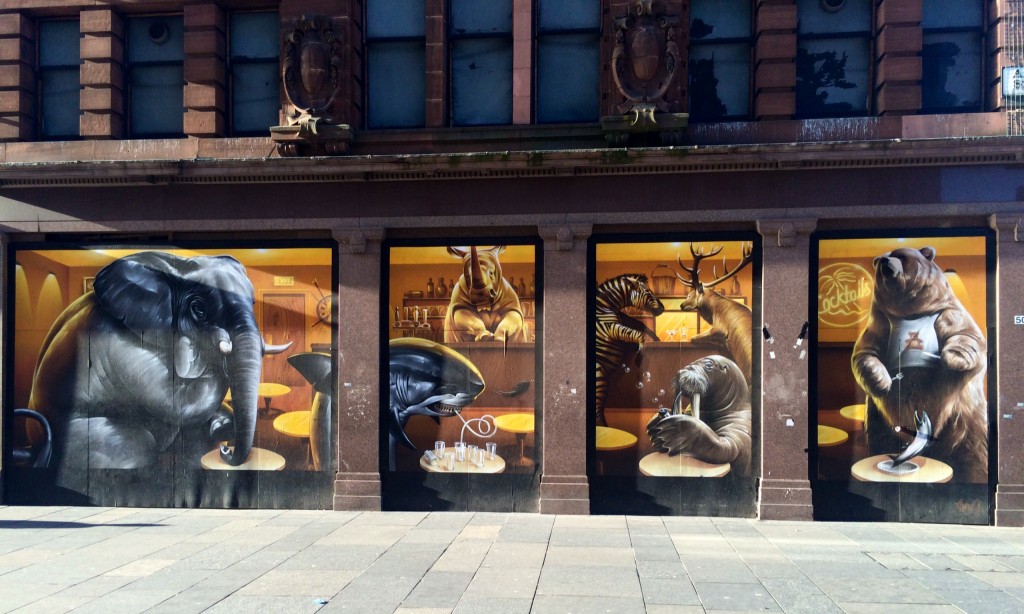 Animal mural on Argyle Street