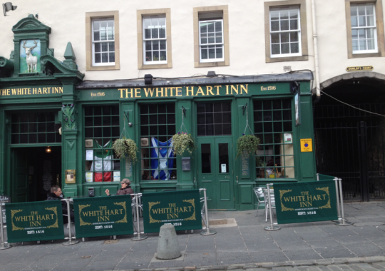 The scene of action , The White Hart Inn.