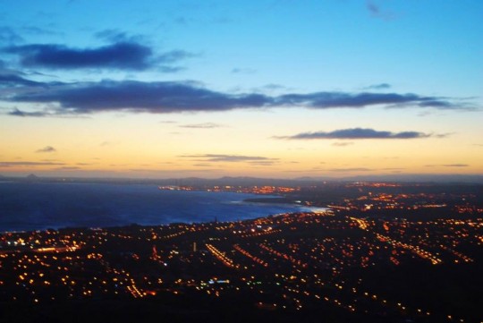 The view at sunrise.