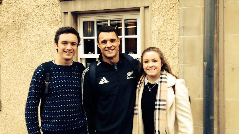 The All Blacks were in Edinburgh for about two weeks.