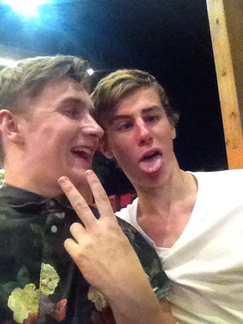 Two Glasgow boys getting rowdy