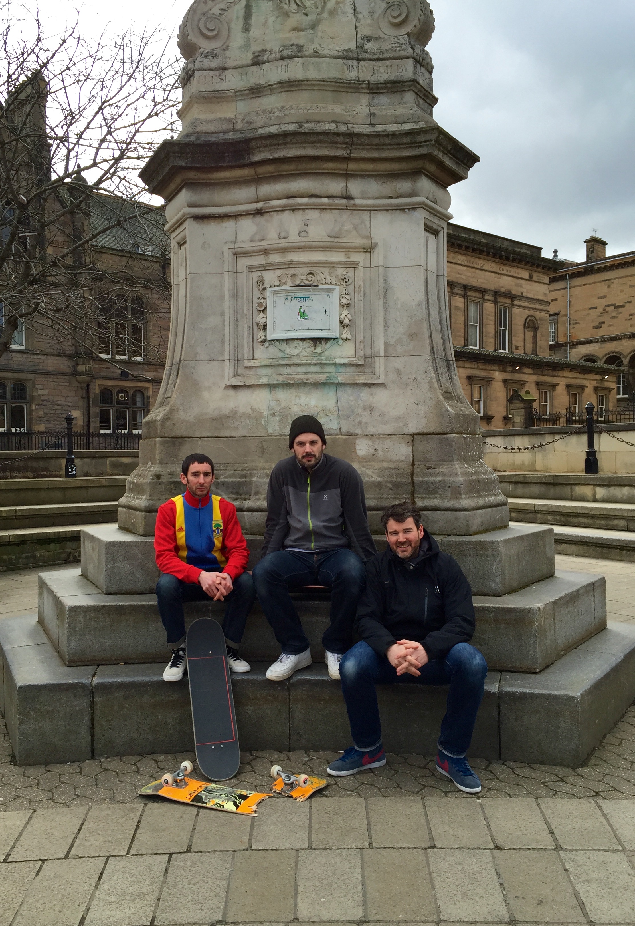 Rennie, Neil and Benjie: Bristo Square veterans