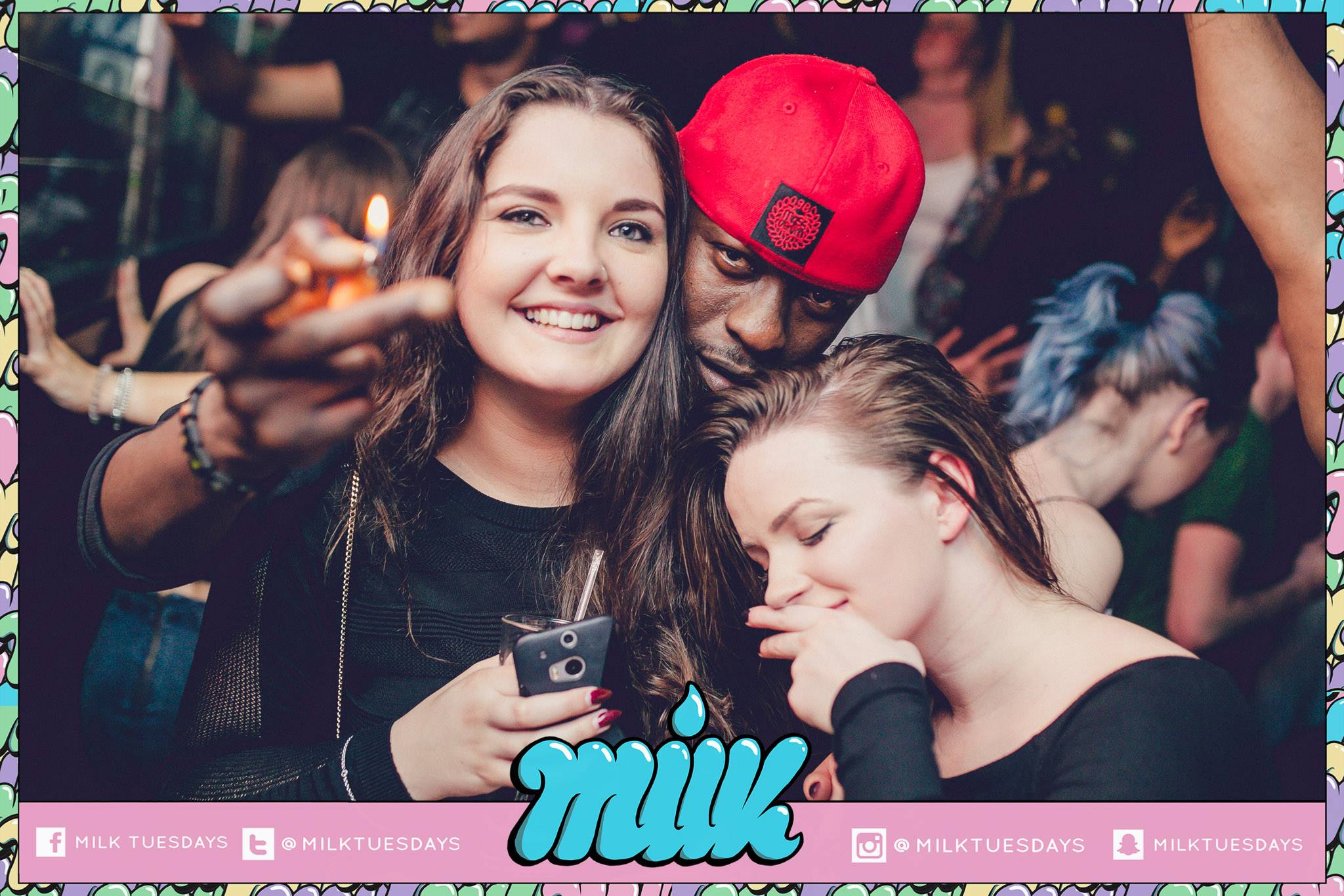 Why is she sniffing her fingers...