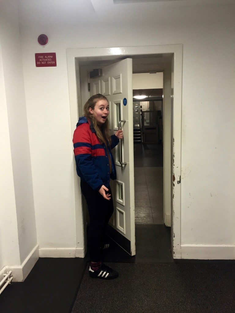 A real live shot of me discovering the door/ transforming my life