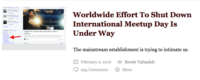 An article on Roosh V's website